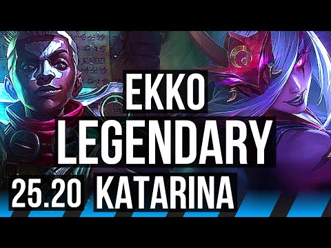 EKKO vs KATARINA (MID) | Legendary | EUW Master | 25.20