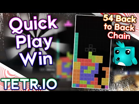 TETR.IO - 54 B2B Chain in Quick Play Win vs Vince_HD