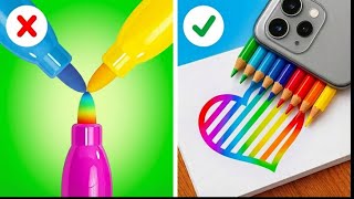 EINFACHE Zeichnungsanleitung für Anfänger 🎨 Regenbogen-DIY-Herausforderung von 123 GO! Like