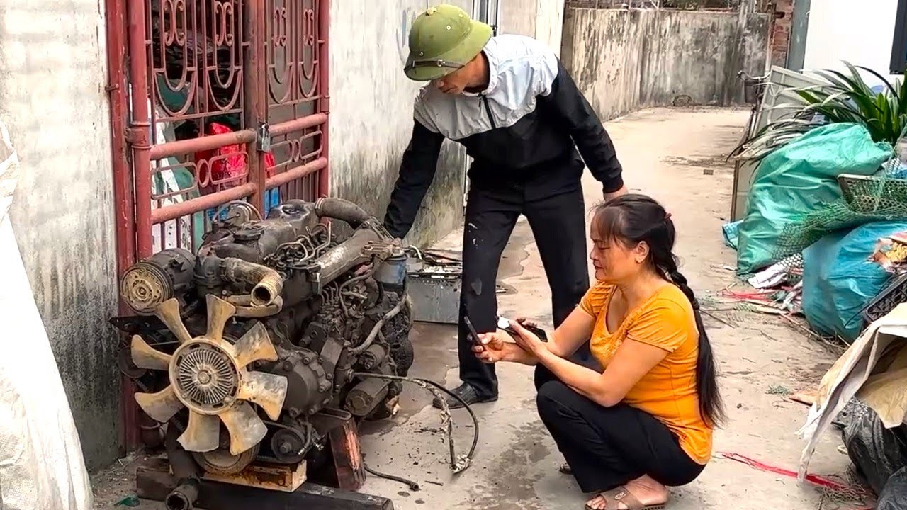 Man Restores Old HUYNDAI Engine From Junkyard // Overhauls Engine From Top To Bottom