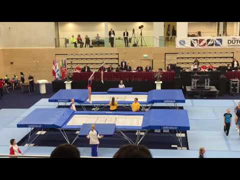 Finals dutch trampoline open 2018 senna van gelder en megan brouwers 'zilver!!!!!