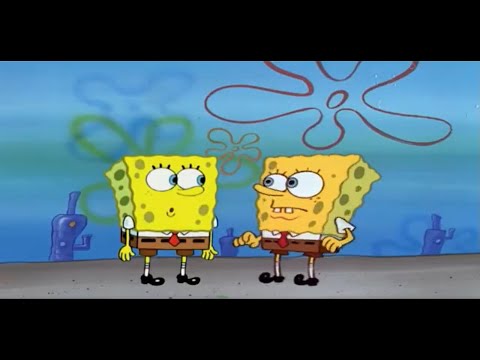 Spongebob meets his past self