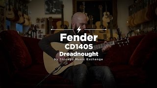 Video thumbnail for Fender CD140S Dreadnought Acoustic | CME Quick Riffs | Karl Neurauter by Chicago Music Exchange