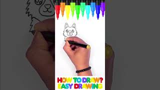 Easy Drawing for Kids: Learn How to Draw a Wolf | Fun and Simple Tutorial #easydrawing #howtodraw