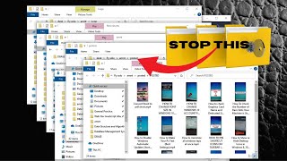 How to stop folders Opening in multiple window