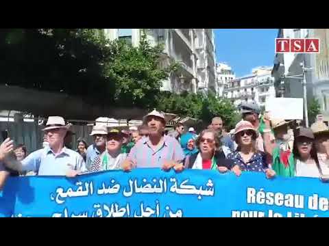 الجزائر.. الجزائر : الجزائريون يتظاهرون للجمعة الـ29 بزخم أكبر.. شاهد فيديو!!