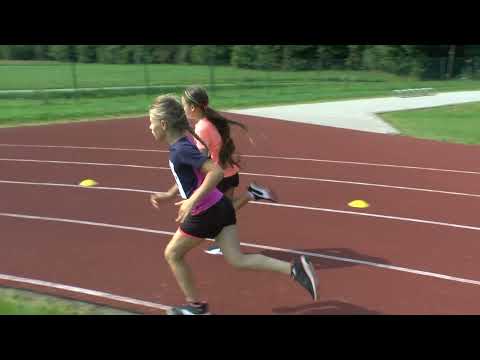 7, 8 i 9-latki - bieg na 300 m dziewczynek 2021 zawody lekkoatletyczne