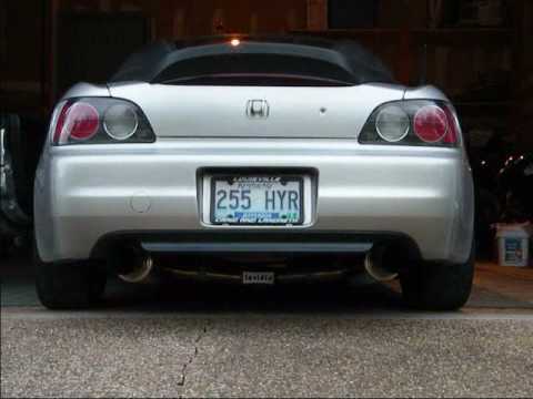 Honda s2000 invidia cat back exhaust and test pipe comparison