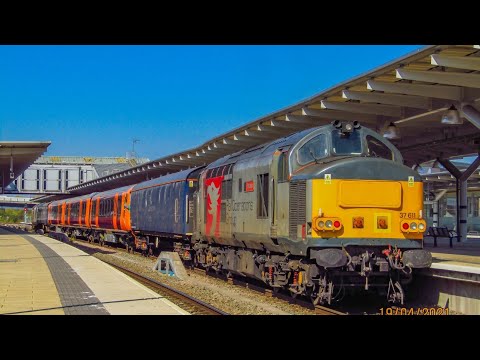 *Thrash*ROG 37611+WMR 730003+37601 working 5Q58 Derby Litchurch Lane to Old Dalby