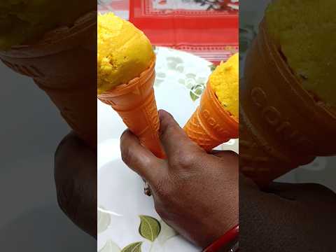 Mango Ice Cream l IceCream Cone l Ice Cream l YouTube Shorts l Shorts l @KaushalyasDesiKitchen