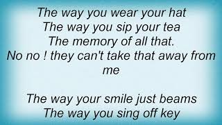 Smoke City - They Can't Take That Away From Me Lyrics