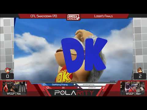 CFL Smackdown 170 WiiU - WSGP | Kiki (Diddy Kong) vs WSGP | Riot (DK) - Losers Finals