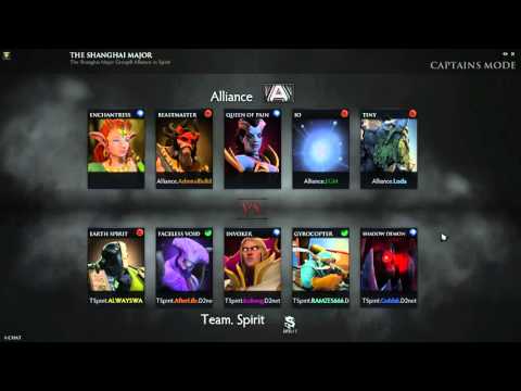 Shanghai Major Alliance VS Team Spirit   (Game 1) Group stage