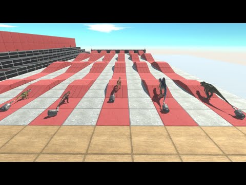 Who is the fastest pulling objects up and down race Animal Revolt Battle Simulator
