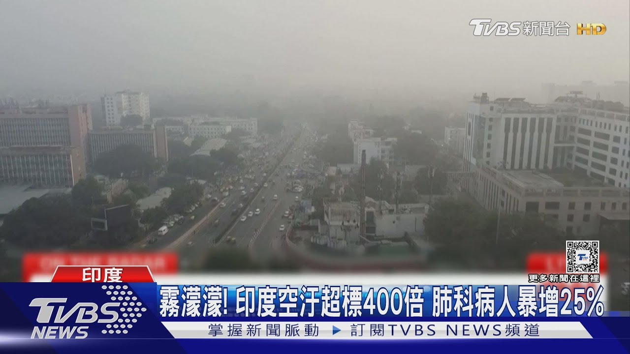 像被噴辣椒水!印度空汙超標400倍 肺科病人暴增25%