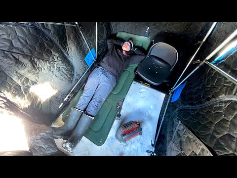 Building My New THERMAL Ice Tent (mobile shanty)