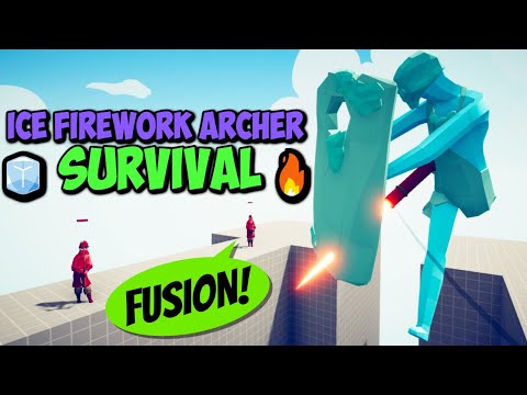 🧊Ice Firework Archer Survival🔥 Ice + Firework Archer Fusion - Totally Accurate Battle Simulator TABS