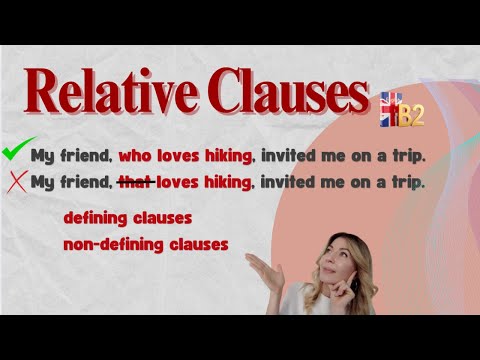 Simple & Quick Upper Intermediate English grammar: Relative clauses B2/B2+ 📘🚀 level! clauses