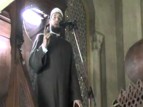 فضيلة الشيخ مصطفي عزت حميدان وخطبة الجمعة 14 12 2012 من مسجد السيدة زينب رضي الله عنها بعنوان مغفرة الذنوب بيسير من القول والفعل