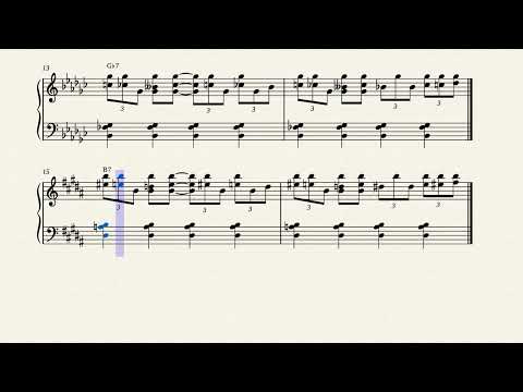 Blues Piano Riff 4 in all 12 keys - Andrew D. Gordon