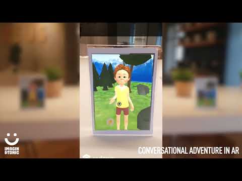 Conversational adventure in augmented reality