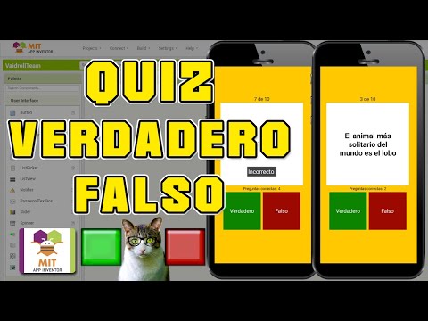 HOW TO CREATE A TRUE OR FALSE QUIZ IN MIT APP INVENTOR 2