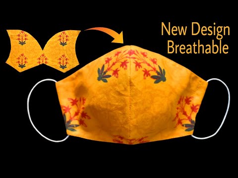 Very Easy New Style Pattern Mask😷 - Face Mask Sewing Tutorial - Anyone Can Make This Mask Easily