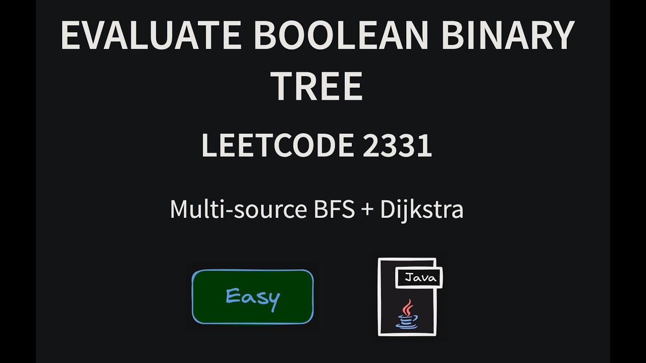 Evaluate Boolean Binary Tree - Leetcode 2331 - Java