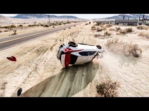 Satisfying Rollover Crashes - BeamNG drive