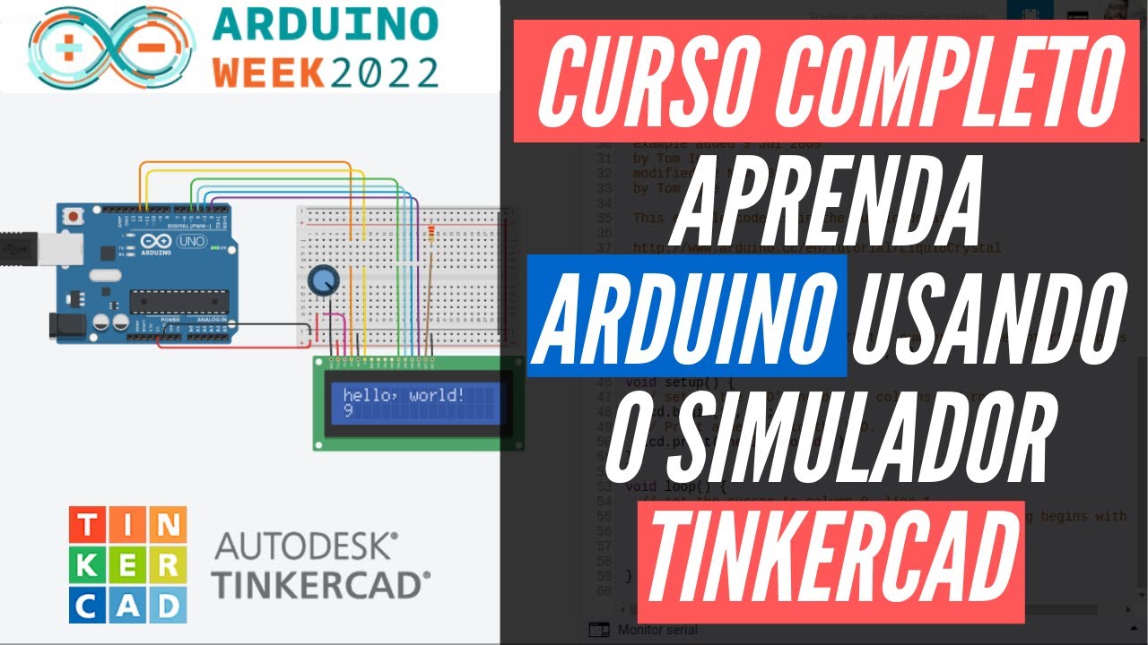 [CURSO COMPLETO]: Aprenda programar o Arduino com Tinkercad - Curso para iniciantes