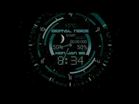 Digital Aqua HUD Watch Face video thumbnail