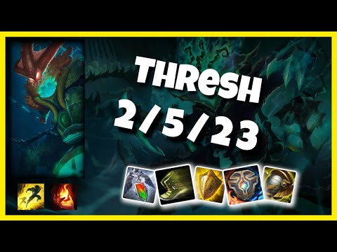 EU Challenger Thresh SUPPORT (2/5/23) vs MORGANA Gameplay Replay - Patch 10.20