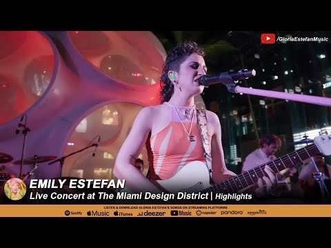 Emily Estefan Live Concert at The Miami Design District | Highlights