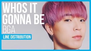 BgA - Who's It Gonna Be - Line Distribution (Color Coded)