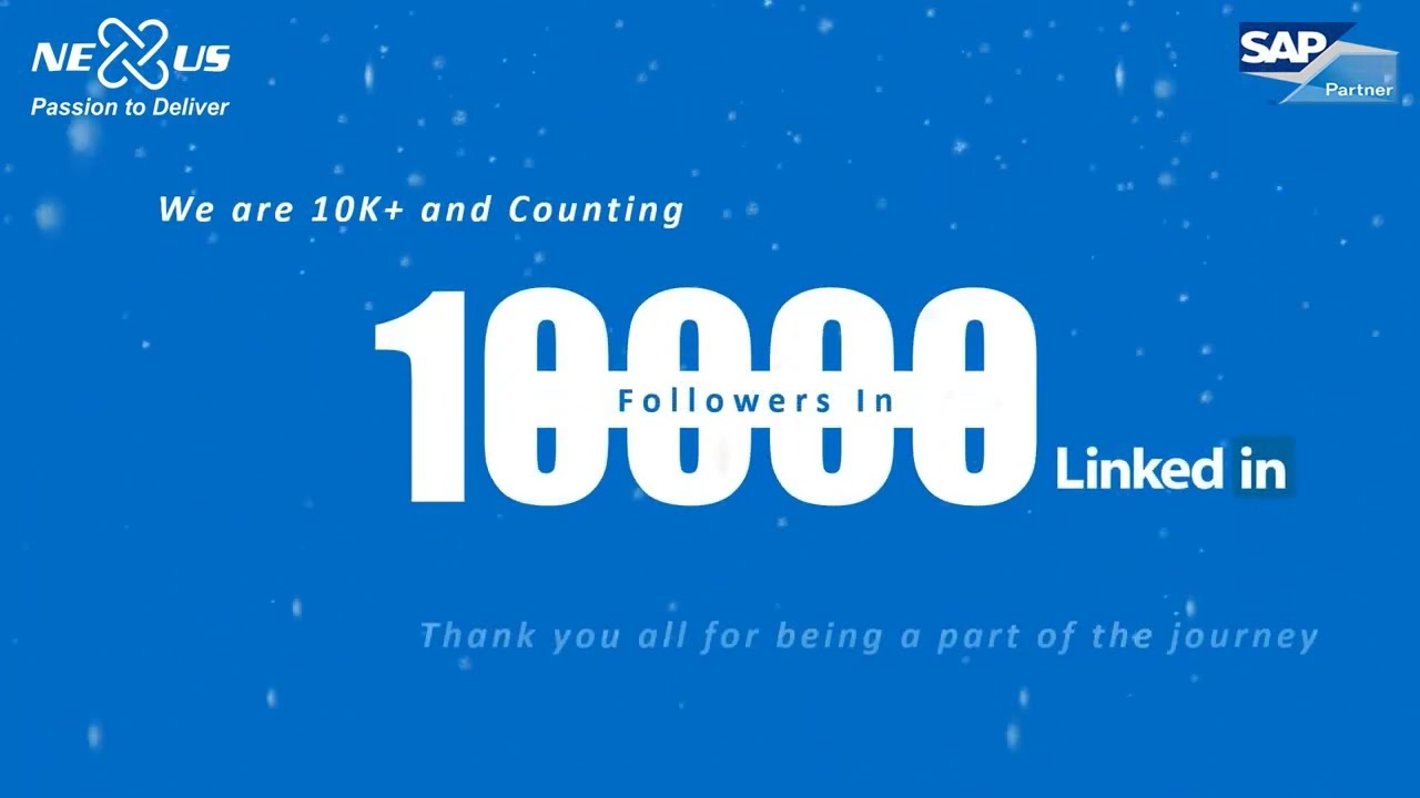 10k+ LinkedIn Followers Celebration - Nexus Business Solutions