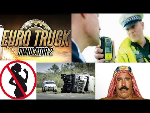DRUNK TRUCK DRIVER DESCENDS INTO MADNESS #ETS2