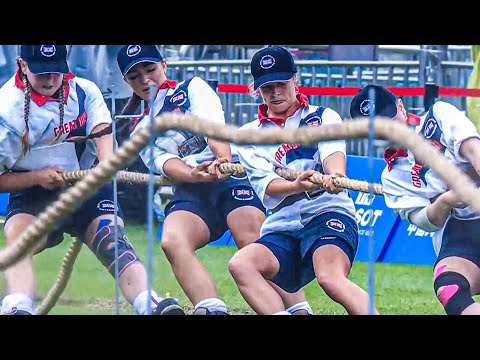 Switzerland vs Great Britain 😱 500KG Ladies Tug of War Battle! | Outdoor World Games 2025 Clash 💪