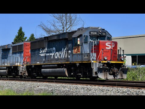 Southern Pacific Diesel Locomotives: Red and Grey