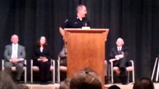 ILEA class 244 class president Matt Broders speach