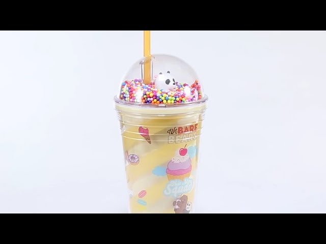 كوب مع مزاز من الدببة الثلاثة 480مل