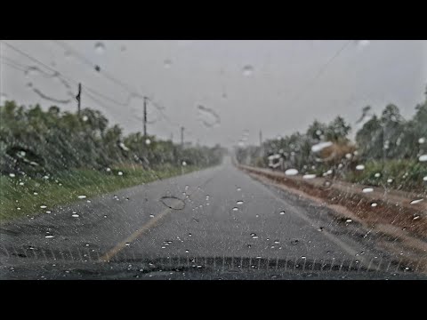 Driving in Road Adamantina à Lucélia, SP #brazil #rain #ontheroad #road #asmr #asmrsounds #asmrrain