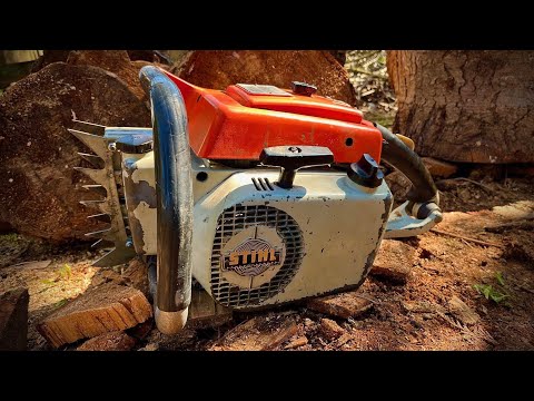 Stihl 051 AV Vintage Chainsaw - A Beast of A Saw - 89cc's Of Old School Muscle!