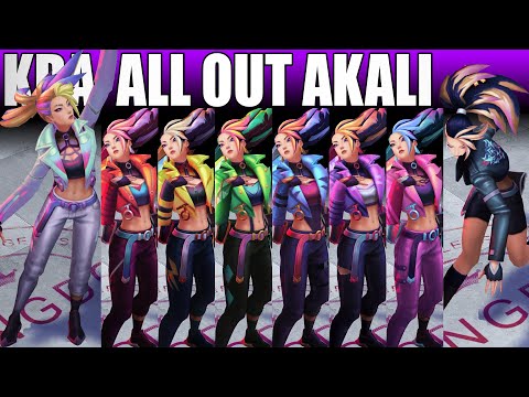 KDA ALL OUT Akali Chroma Spotlight