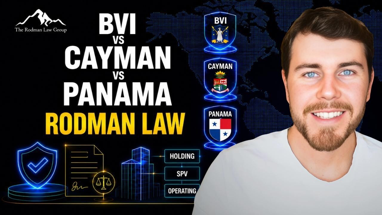 Most crypto founders pick the wrong jurisdiction. Dave Rodman on BVI, Cayman, and Panama