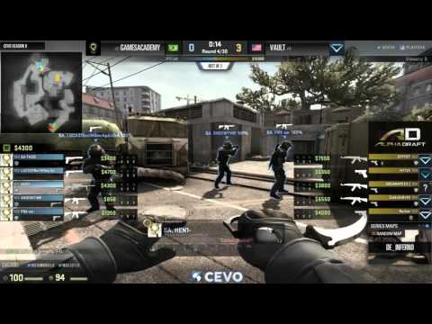 GamesAcademy vs VAULT Game 2 (CEVO-M CS:GO Season 8) - Helium & Misled