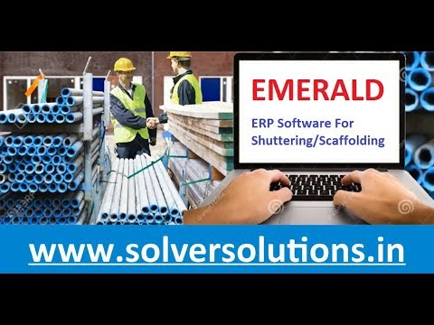 E.R.P. Software for Shuttering/Scaffolding stores Emerald 6.0
