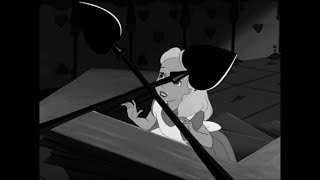 Alice in Wonderland (1951) The Trial  BLACK AND WHITE EDITION
