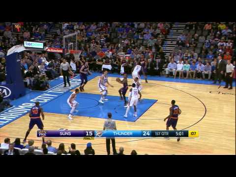 Miles Plumlee Highlights Suns vs. Thunder 12.14.2014 - 6 Points, 7 Rebounds
