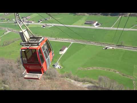 Kleinseilbahn Diegisbalm - Wolfenschiessen Talfahrt 2025 - Seilbahn cablecar