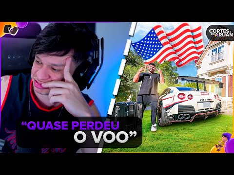 ARUAN REAGE: FUI PARA OS ESTADOS UNIDOS SOZINHO 🇺🇸 (RENATO GARCIA) - Cortes do Aruan